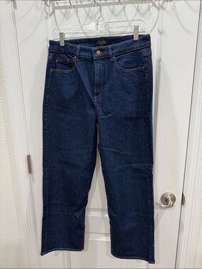 Ann Taylor Women's Dark Blue Straight-Leg Jeans